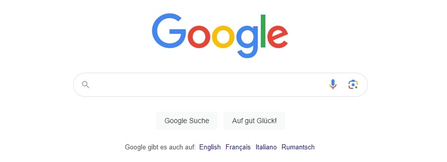 Google.ch | Suchmaske