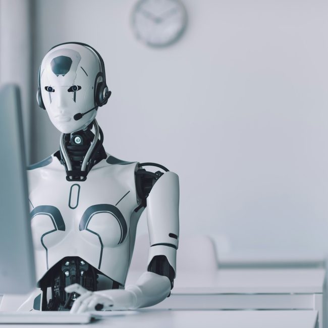 KI Roboter an der Arbeit